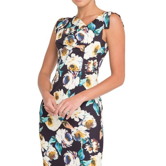 Black Halo Jackie O Sheath Holographic dress 6 - Picture 3 of 4